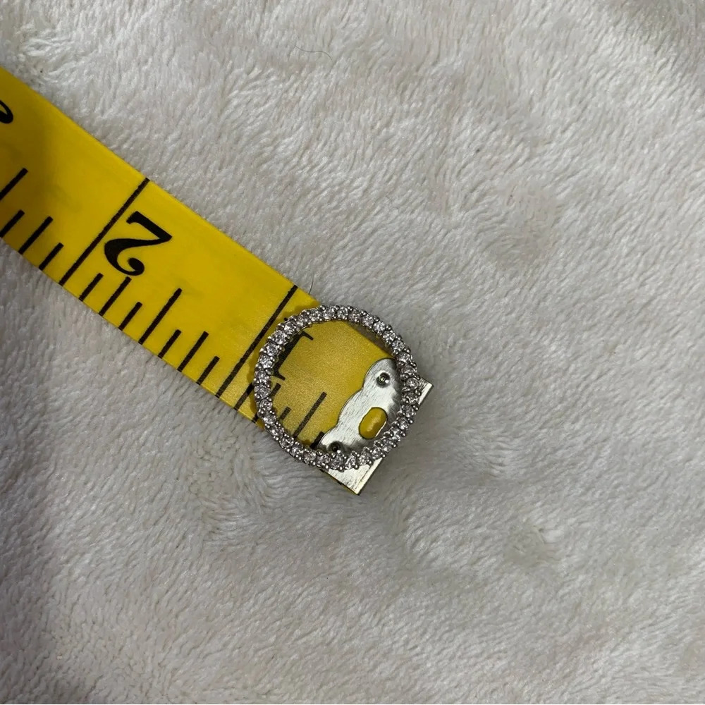 VTG Sterling Silver EUC 925 CZ Eternity Pendant - Picture 8 of 9